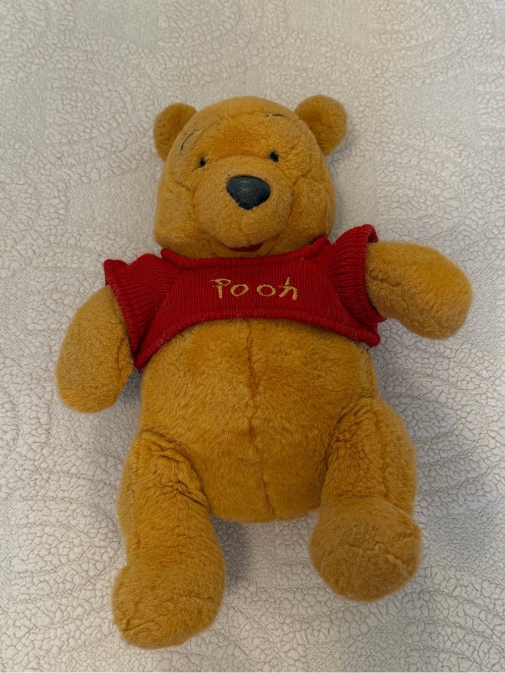 Classic Winnie the Pooh Plush Disney Bear Red Shirt Soft Cuddly Toy Gift